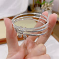 Copper Sier-plated Three-life Two-life Gift For Bracelet