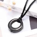 Steel Hollow Round Perfume Bottle For Relatives Lovers Pet Memorial Pendant