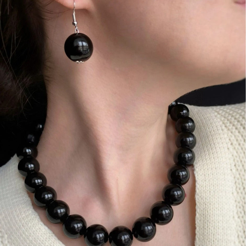 Design Round Beads Handmade Beaded Niche Vintage Necklaces