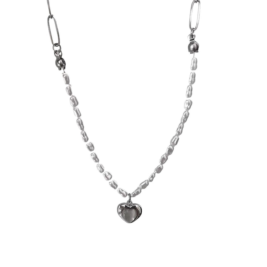 Women's & Men's Pearl Cross Hip Hop Niche Design Clavicle Necklaces