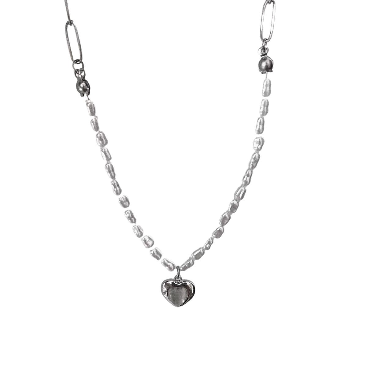 Women's & Men's Pearl Cross Hip Hop Niche Design Clavicle Necklaces