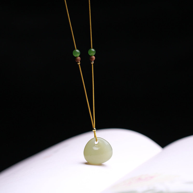 Natural Jade Small Boys Style Simple Gift Pendant