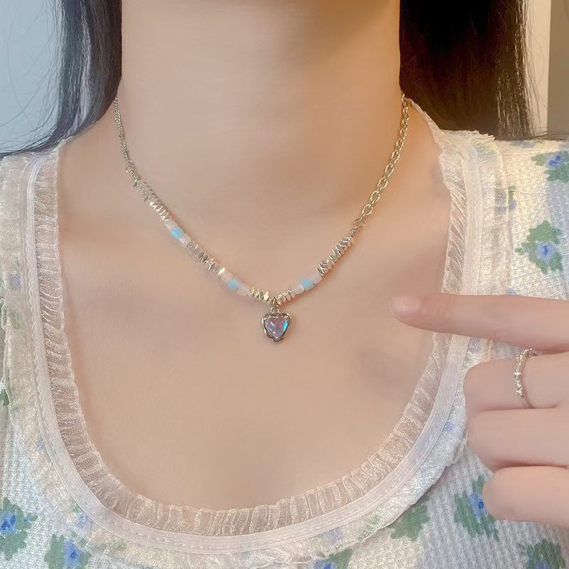 Women's & Men's Pearl Cross Hip Hop Niche Design Clavicle Necklaces