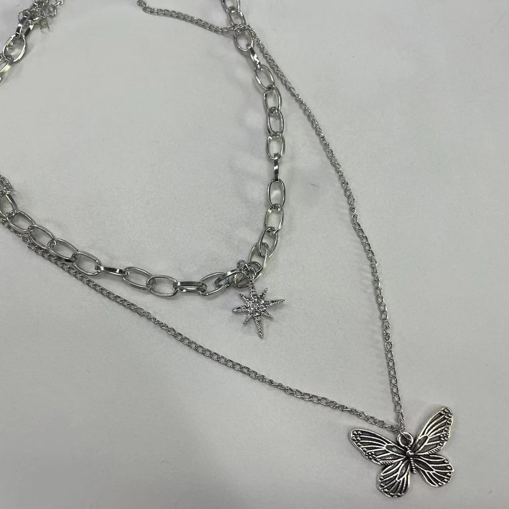 Women's & Men's Pearl Cross Hip Hop Niche Design Clavicle Necklaces