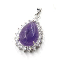 Drop-shaped Crystal Inlaid Rhinestone Edge Fashion Pendant