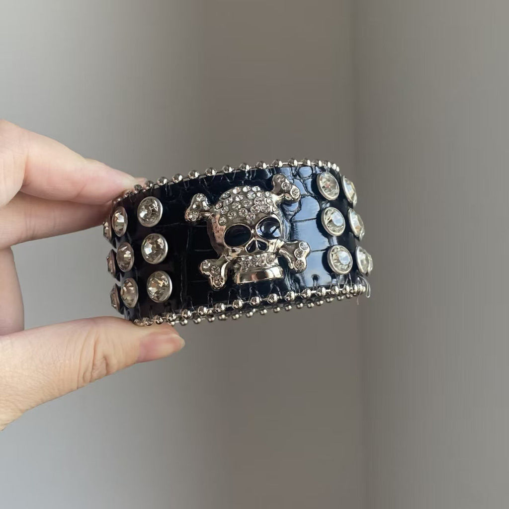 Dark Hot Style Leather Cross Retro Personality High Sense Fashionable Bracelets