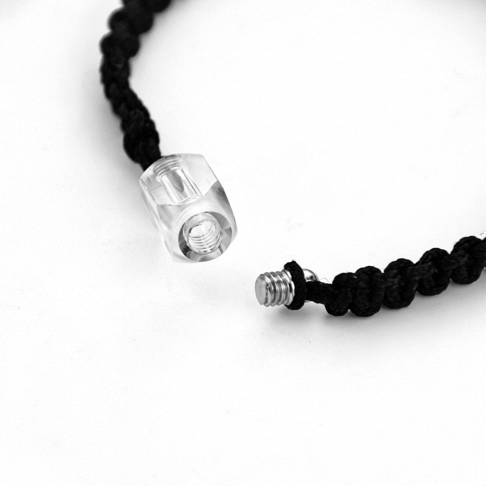 Bottle Ashes Red Black Woven Hand Strap Bracelet