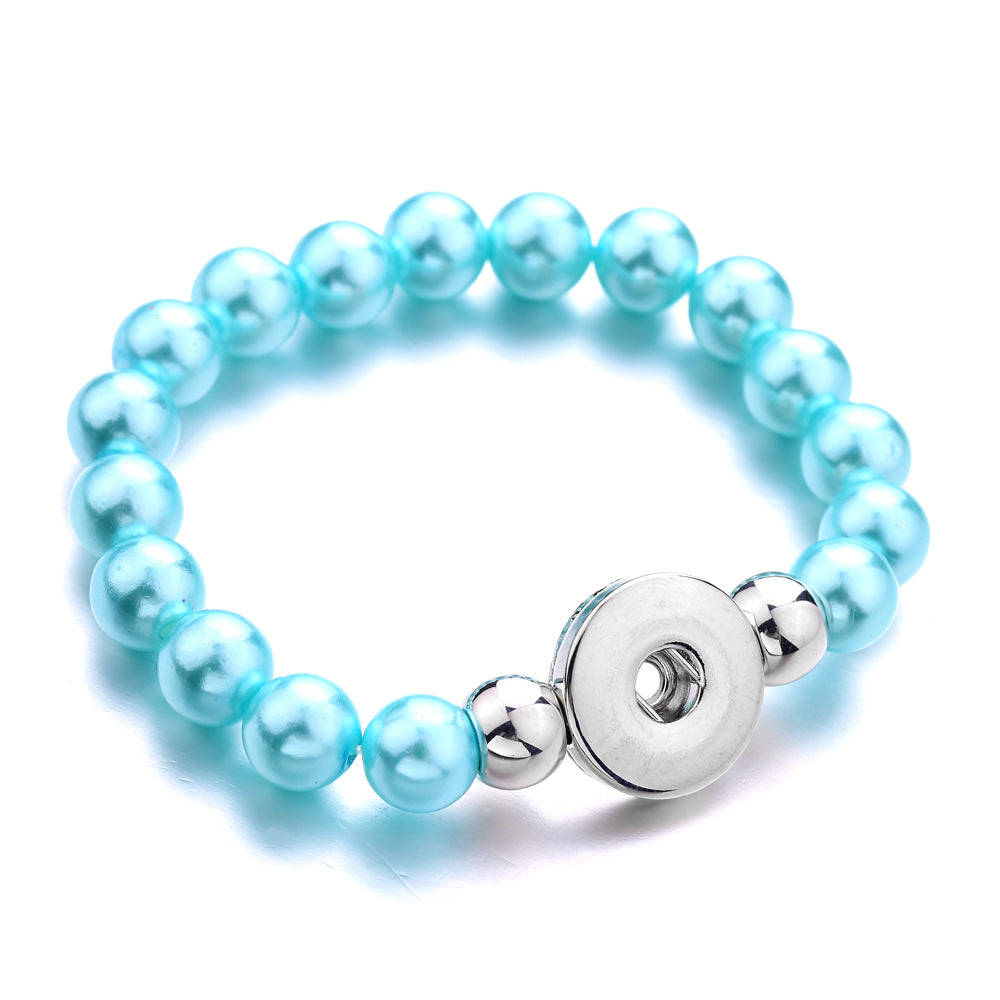 Attractive Retro Style Imitation Pearl Button Bracelet