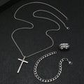 Men's Cross Street Fashion Hip Hop Style Jewelry Set