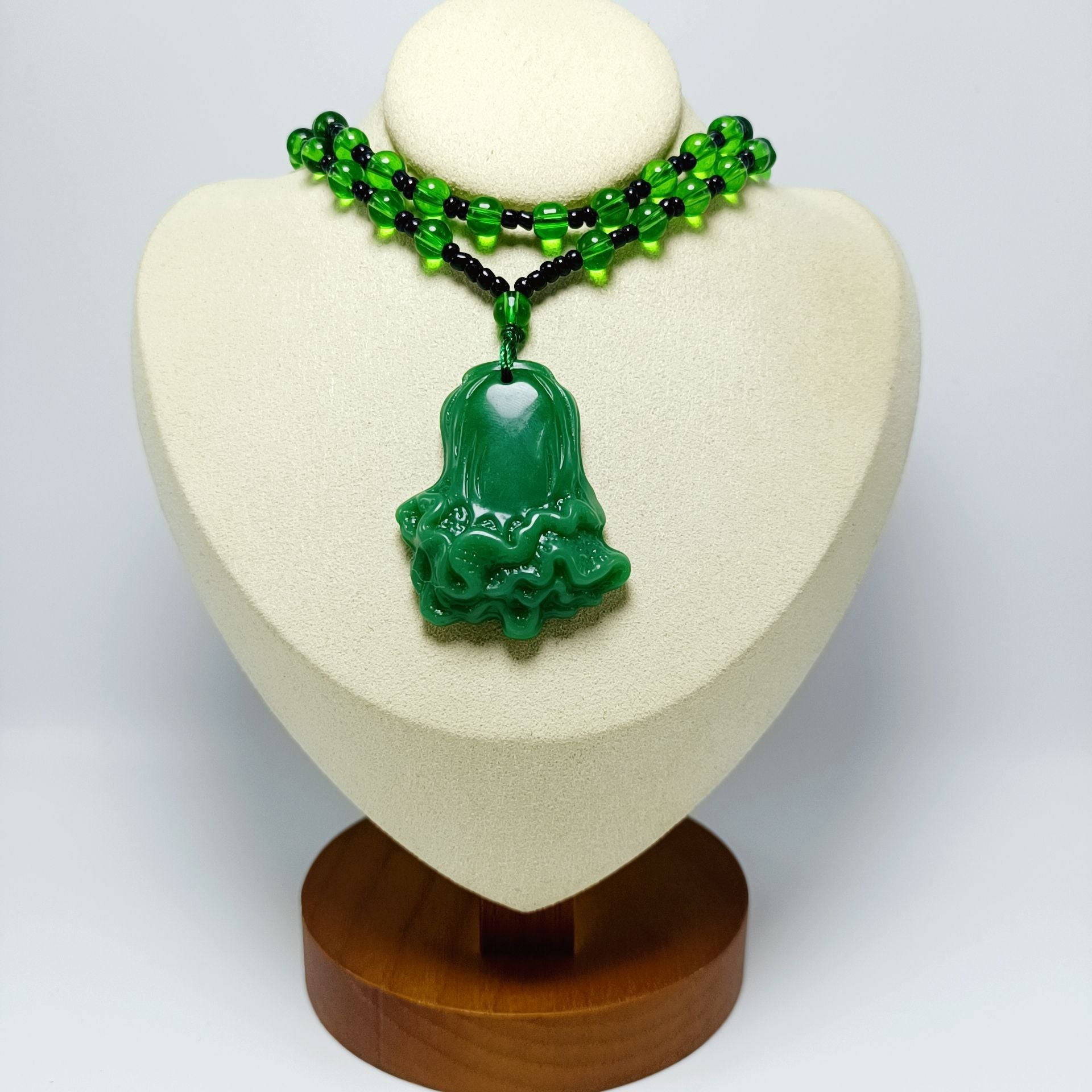 Jade Glass Dark Green Light Smooth Small Goldfish All Kinds Pendant