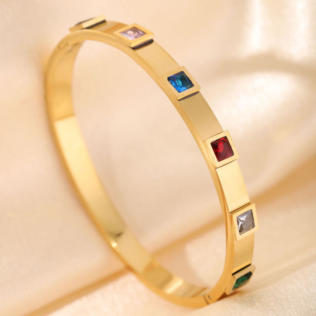 Titanium Steel High-grade Retro Chinese Flower Bow Fashionable Bracelet