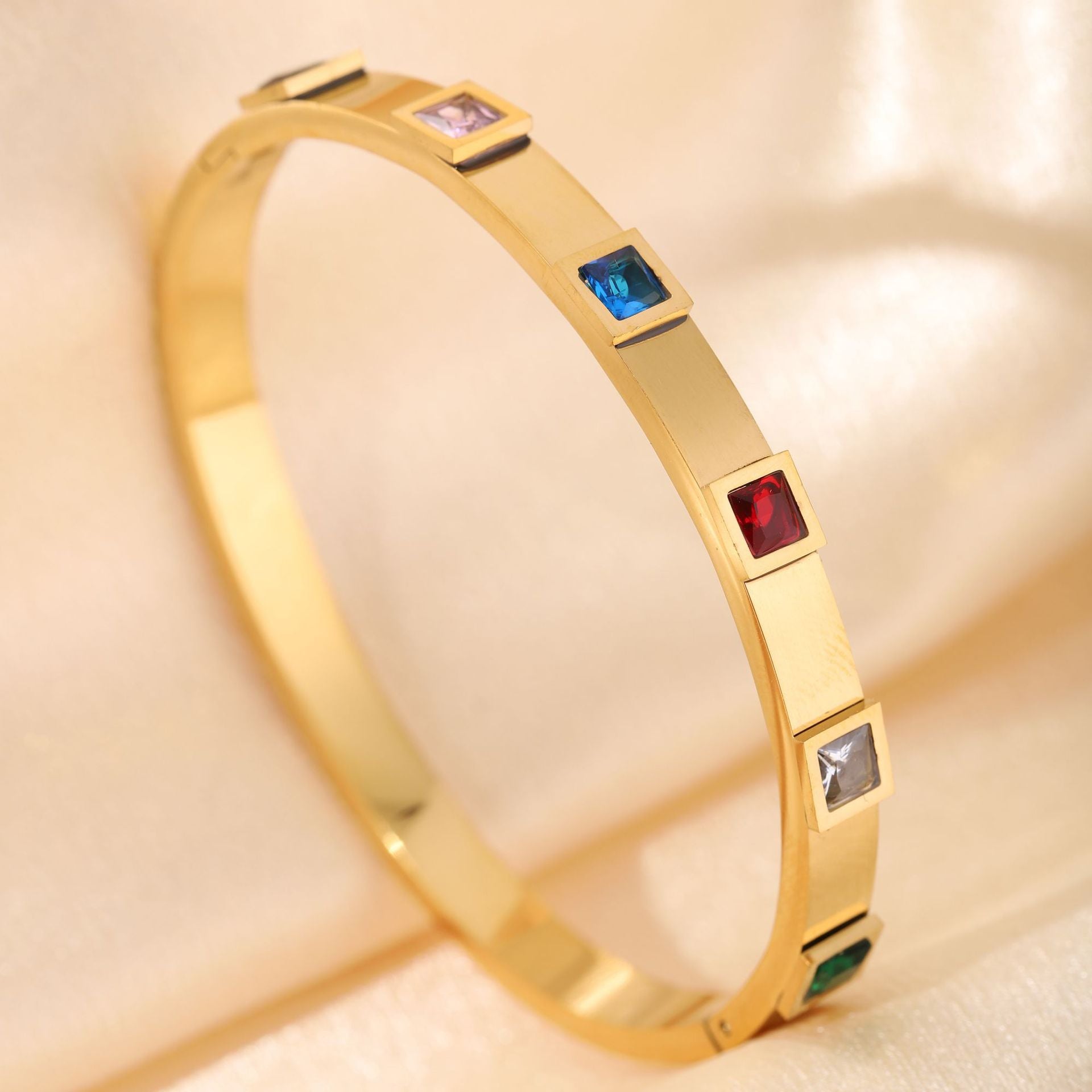 Titanium Steel High-grade Retro Chinese Flower Bow Fashionable Bracelet