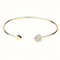 Diamond Heart Shaped Love Open Adjustable Double Bracelets