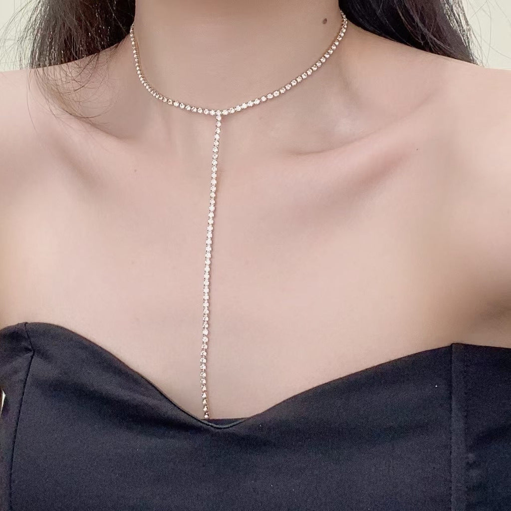 Women's & Men's Pearl Cross Hip Hop Niche Design Clavicle Necklaces