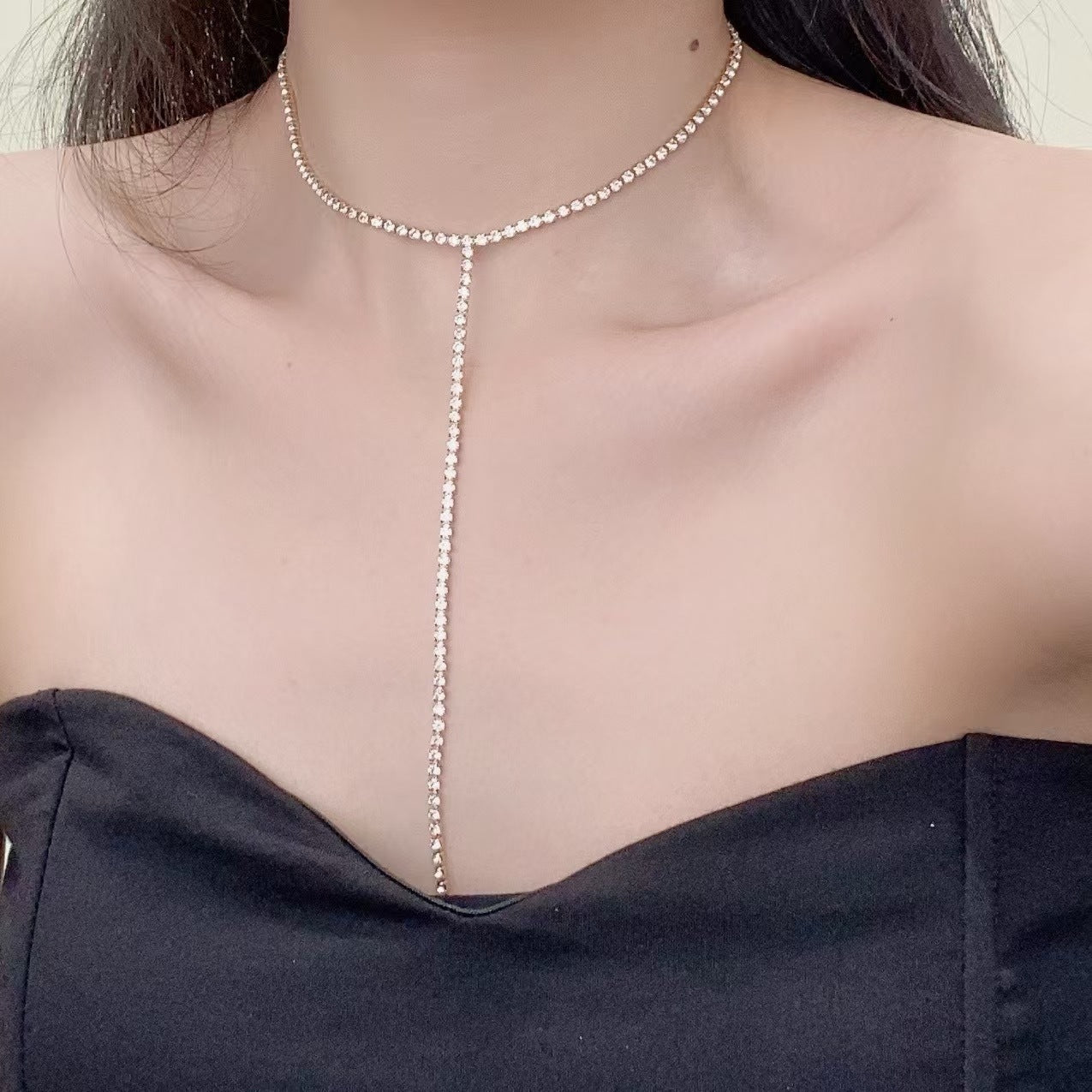 Women's & Men's Pearl Cross Hip Hop Niche Design Clavicle Necklaces