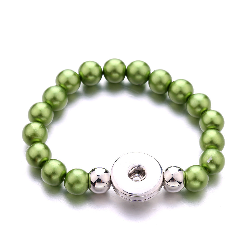 Attractive Retro Style Imitation Pearl Button Bracelet