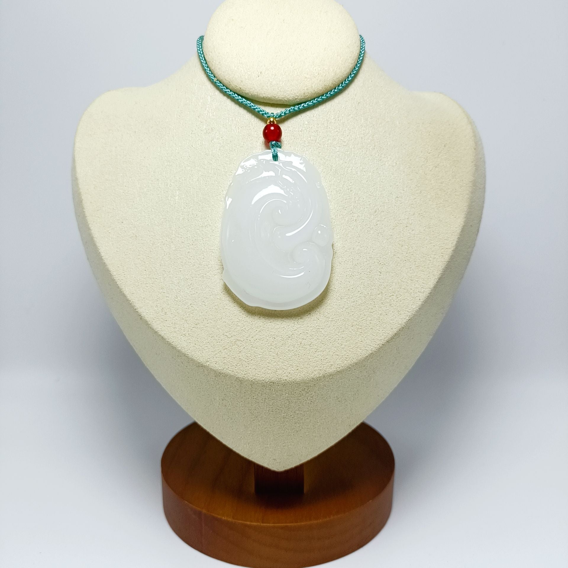 Jade Glass Dark Green Light Smooth Small Goldfish All Kinds Pendant