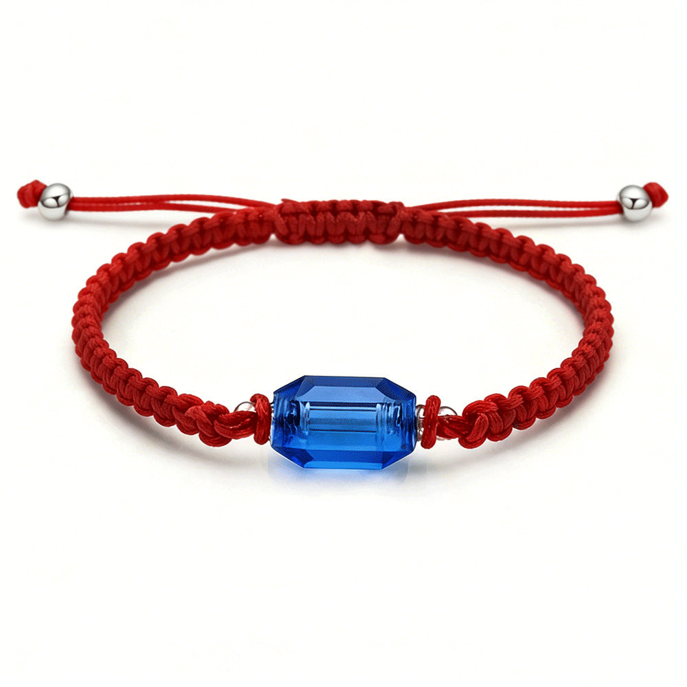 Bottle Ashes Red Black Woven Hand Strap Bracelet