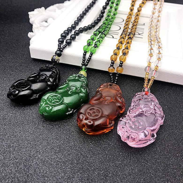 Sweater Chain Bring Fortune Luck Female Long Wild Pendant