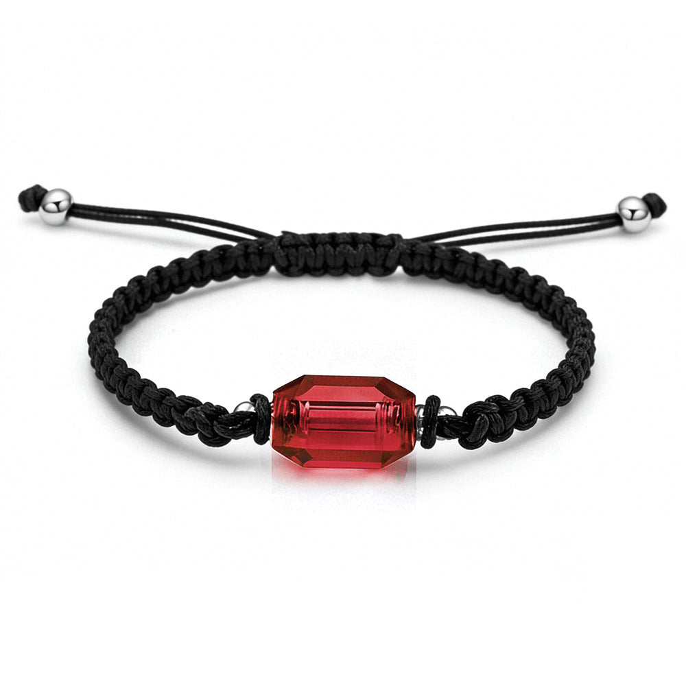 Bottle Ashes Red Black Woven Hand Strap Bracelet