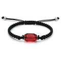 Bottle Ashes Red Black Woven Hand Strap Bracelet