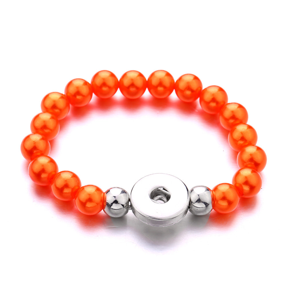 Attractive Retro Style Imitation Pearl Button Bracelet