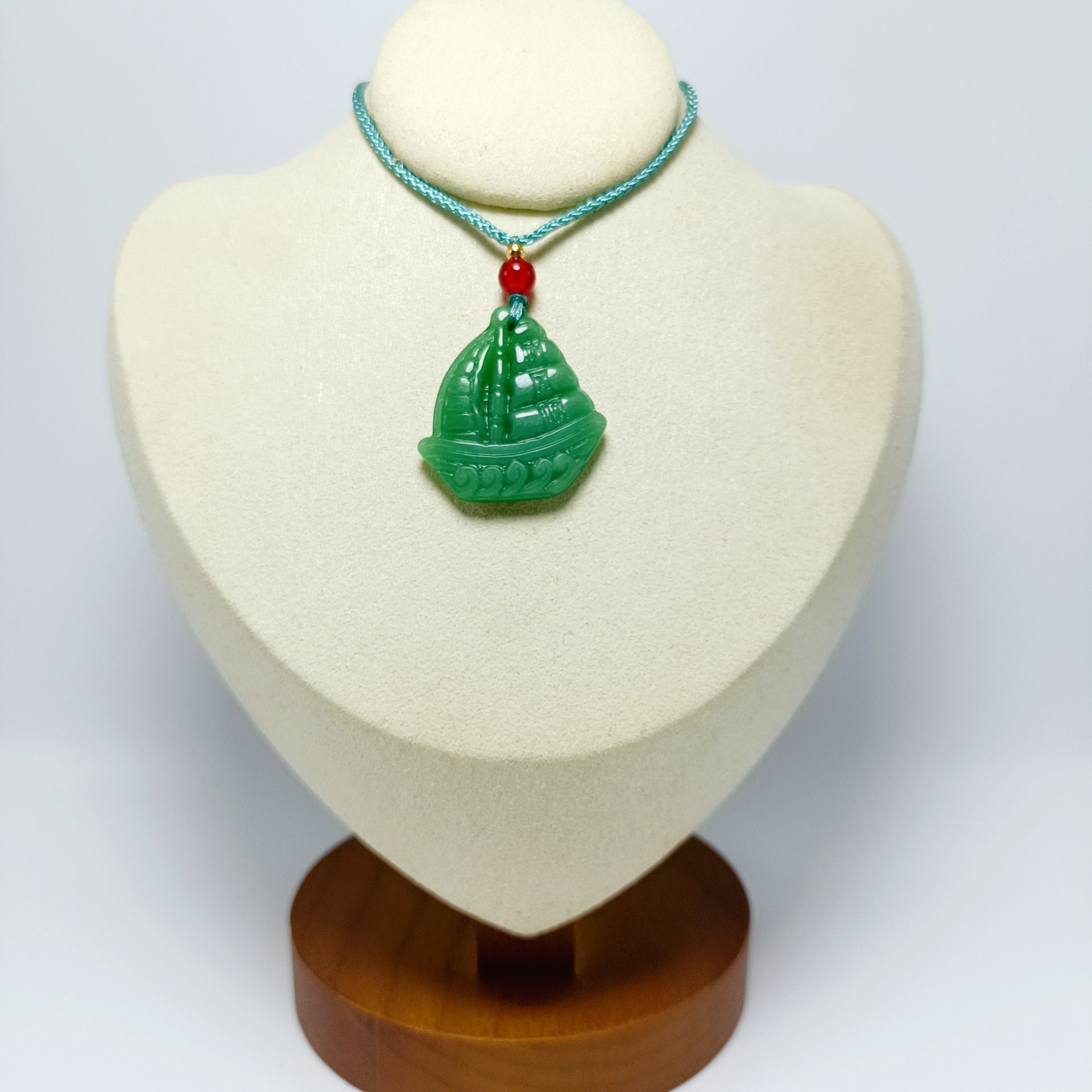 Jade Glass Dark Green Light Smooth Small Goldfish All Kinds Pendant
