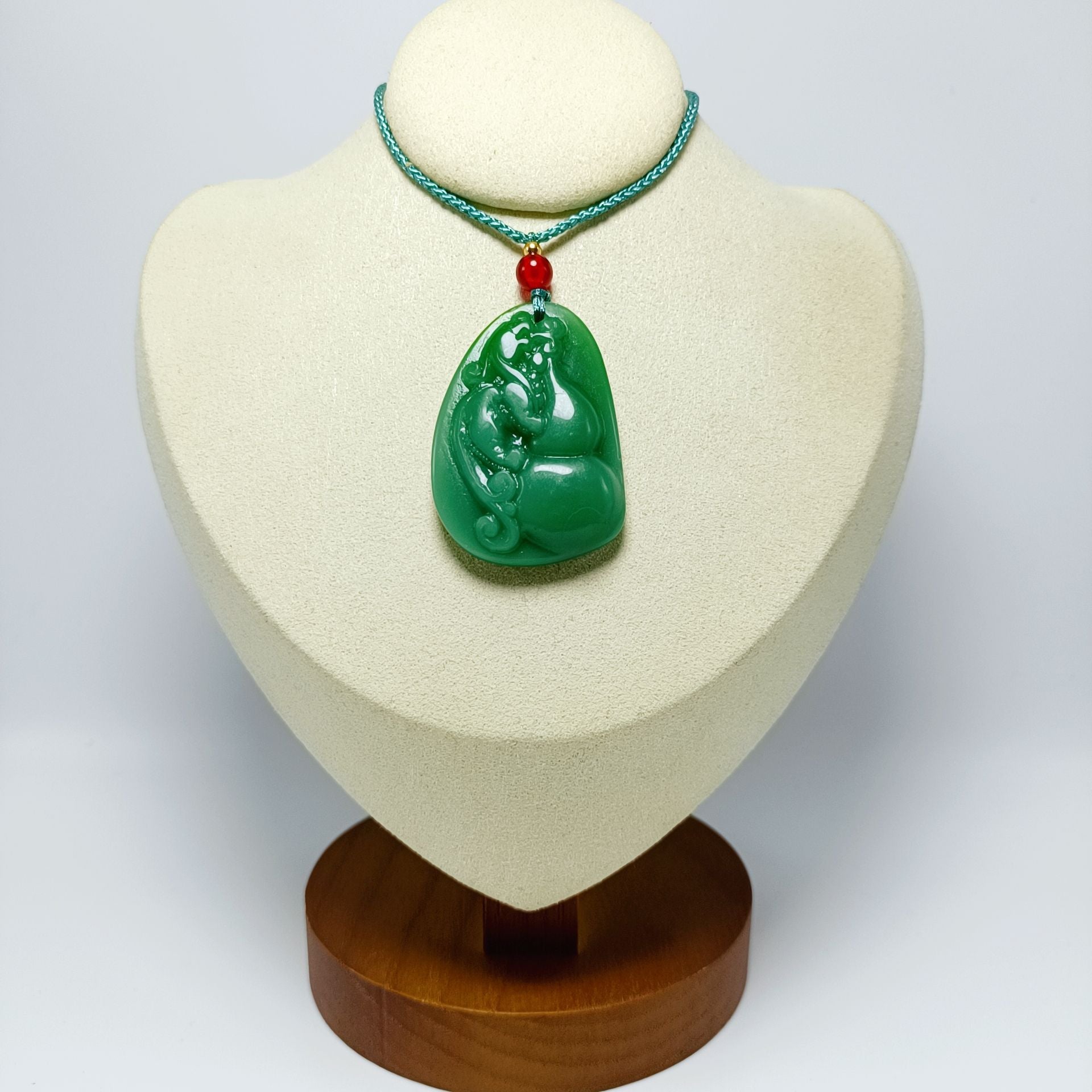 Jade Glass Dark Green Light Smooth Small Goldfish All Kinds Pendant