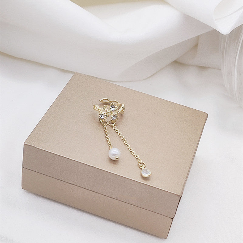 Vine Tassel No Pierced Female Light Luxury Minority Design High-grade Earrings