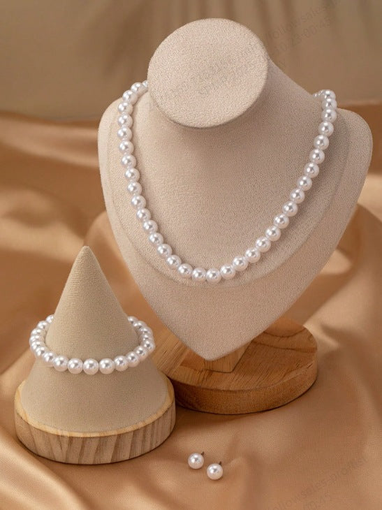 Cute Princess Style Electroplating Imitation Pearl Ear Bracelets