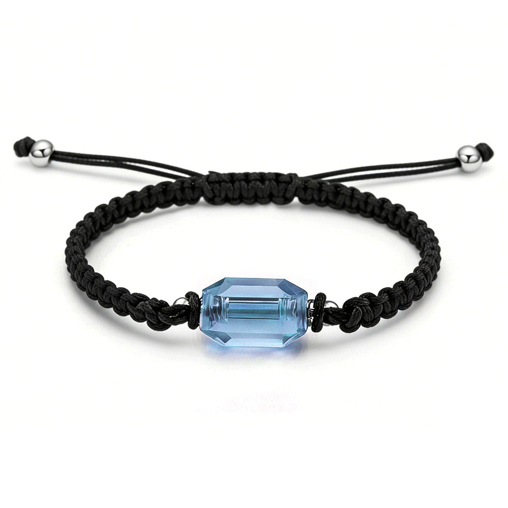 Bottle Ashes Red Black Woven Hand Strap Bracelet