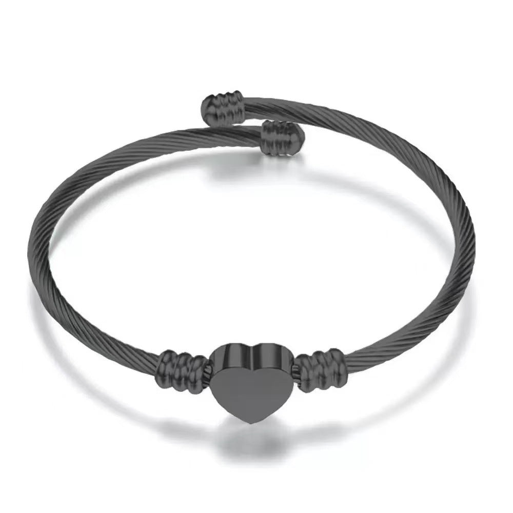 Steel Wire Stainless Plated Color Adjustable Bracelet