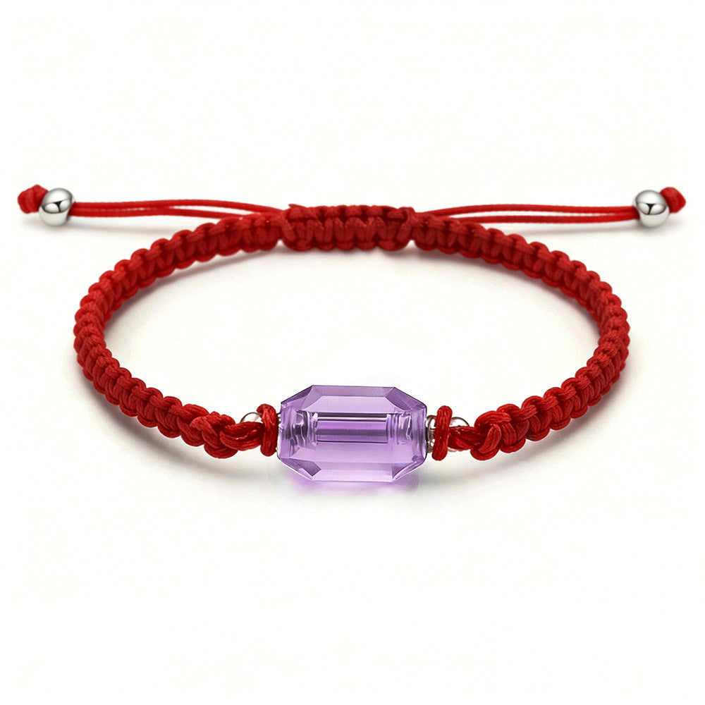 Bottle Ashes Red Black Woven Hand Strap Bracelet