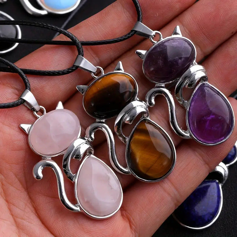 Comfortable Natural Crystal Inlaid Amethyst Other Pendant