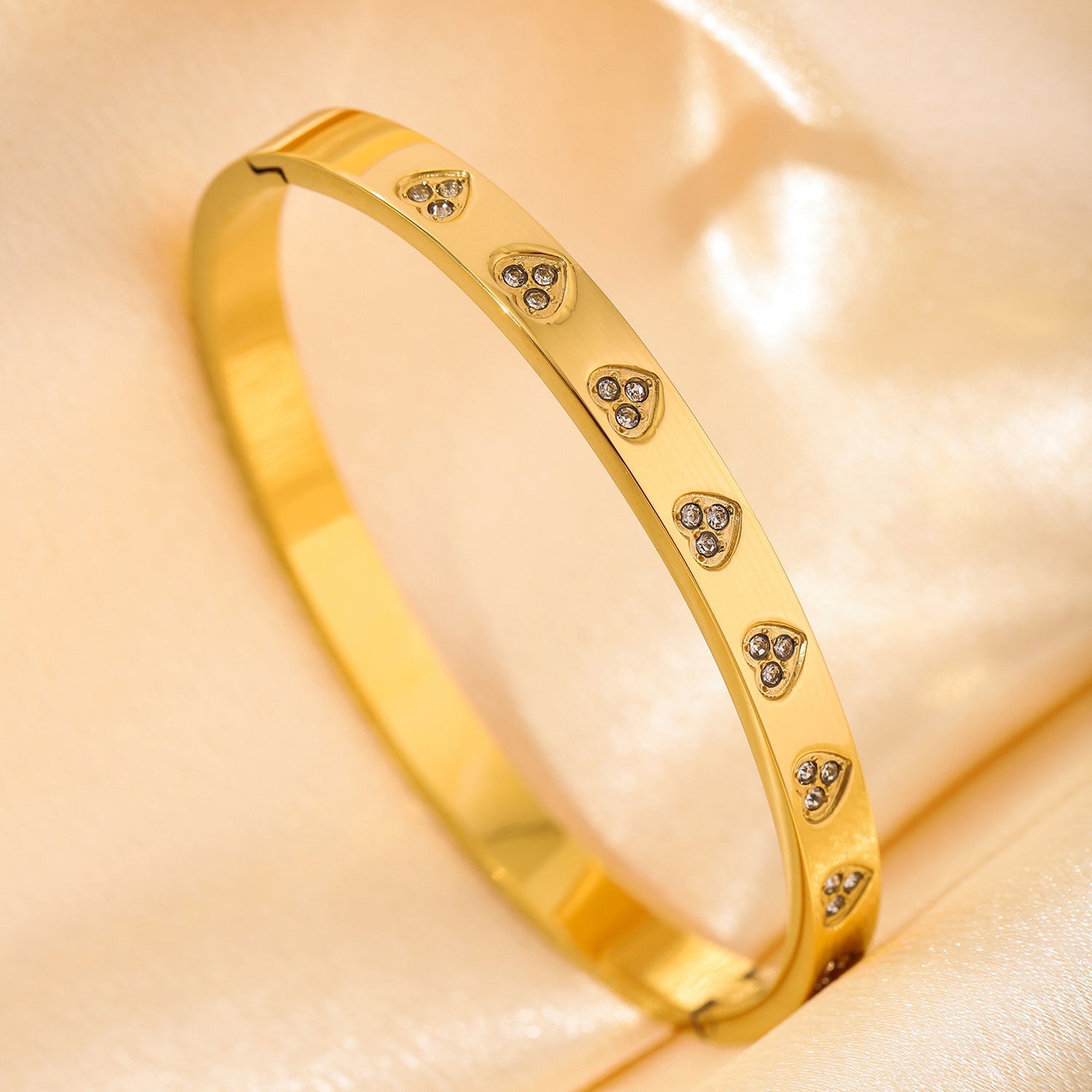 Light Luxury Stainless Steel Inlaid Zircon Temperamental Minority Simple High-grade Bracelets