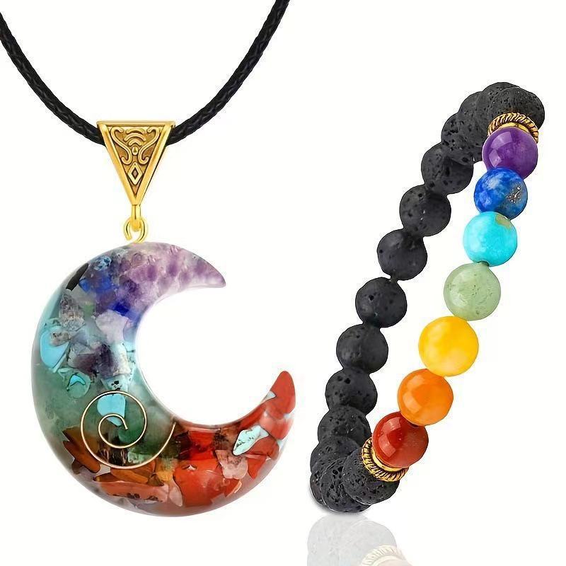 Pretty Men's Natural Crystal Gravel High-grade Pendant