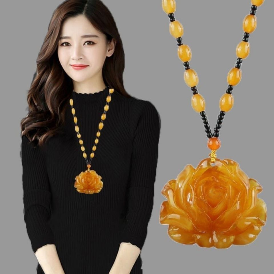 Women's & Men's Peace Buckle Lucky Gourd Long Sweater Pendant