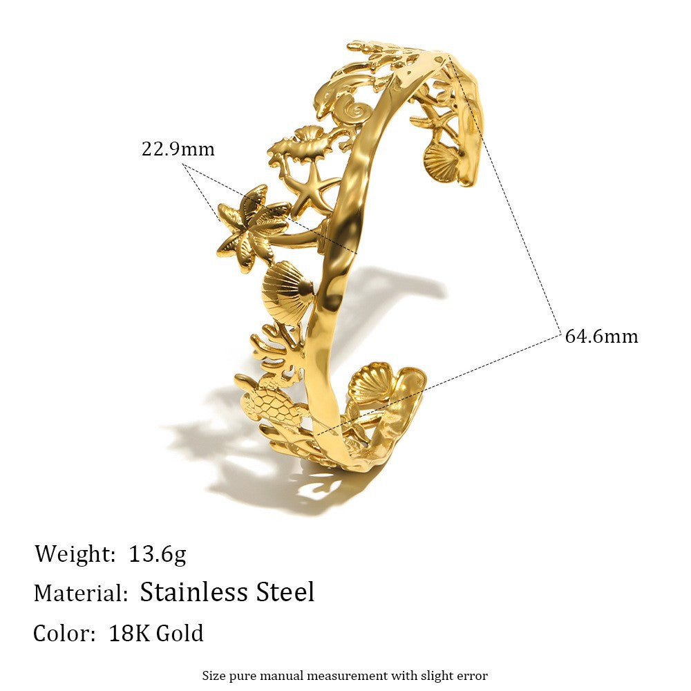 Light Luxury Stainless Steel Inlaid Zircon Temperamental Minority Simple High-grade Bracelets