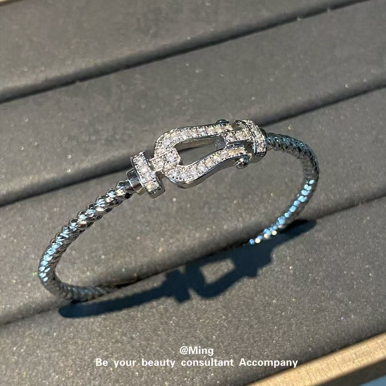 Bright Zircon Fashion Trendy Personalized Opening Full Bracelets