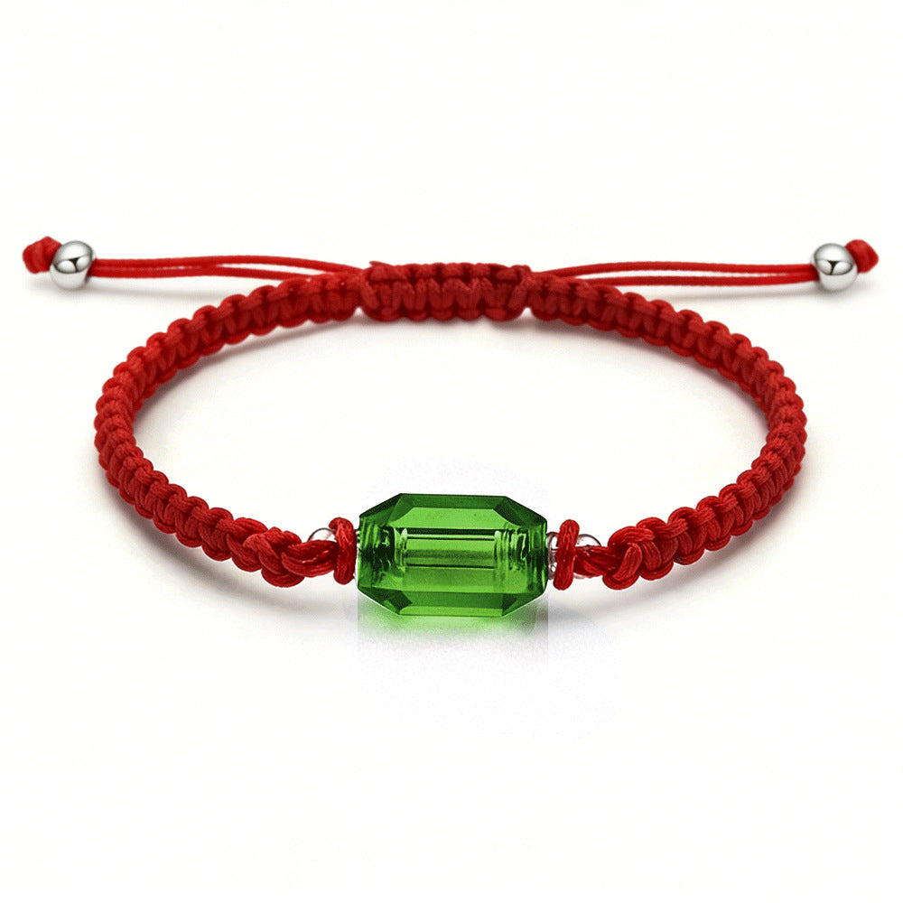 Bottle Ashes Red Black Woven Hand Strap Bracelet