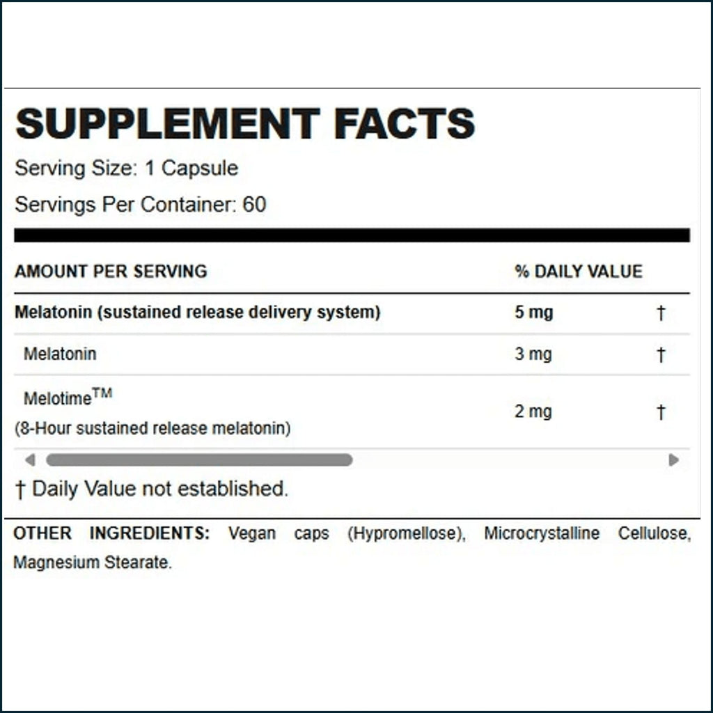 Allmax Melatonin HR, 60 Capsules