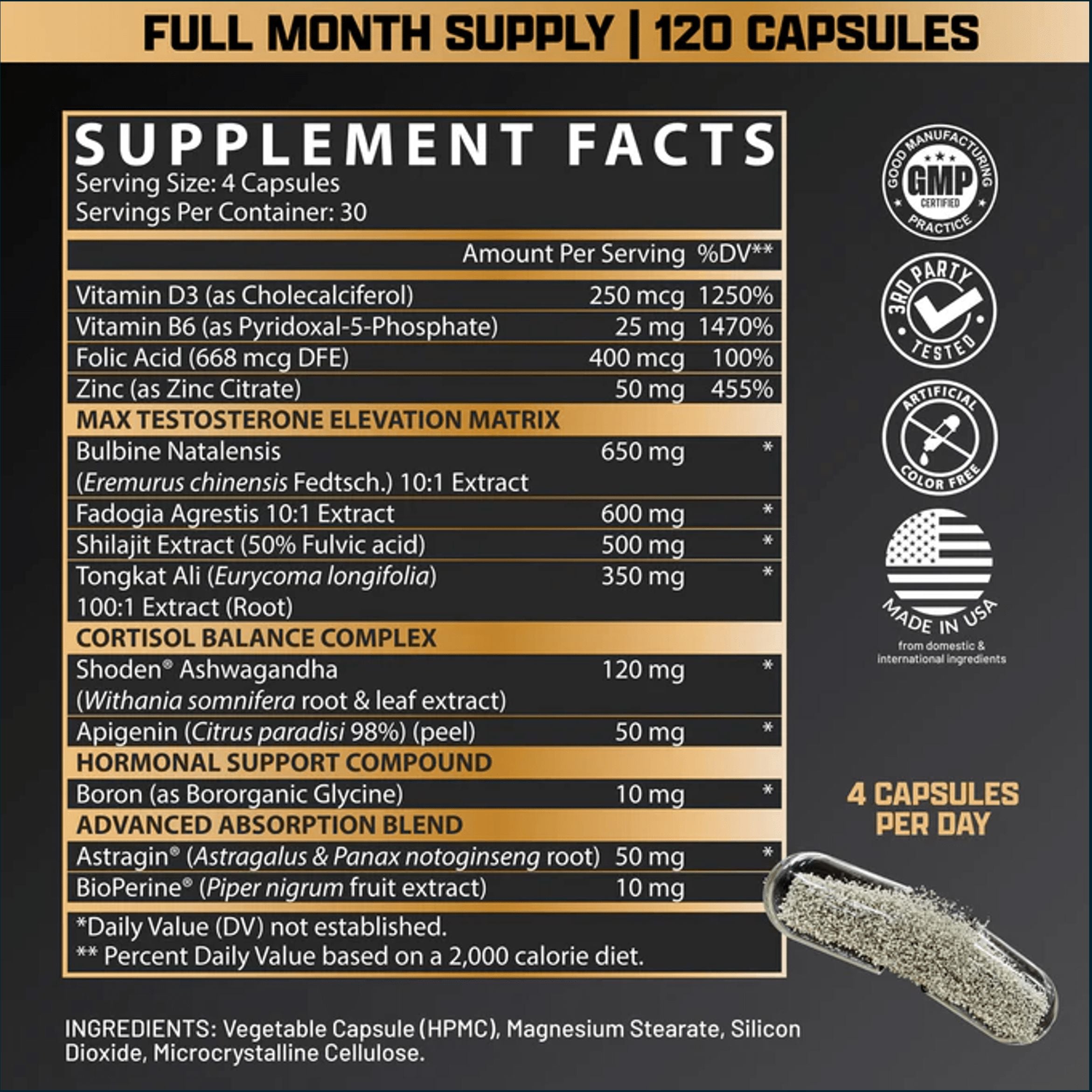 Nutrex Alpha-T Magnum, 120 Caps