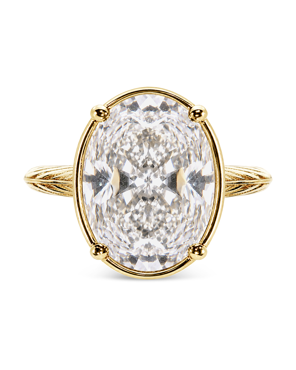Sterling Silver Oval Cut CZ Cocktail Ring