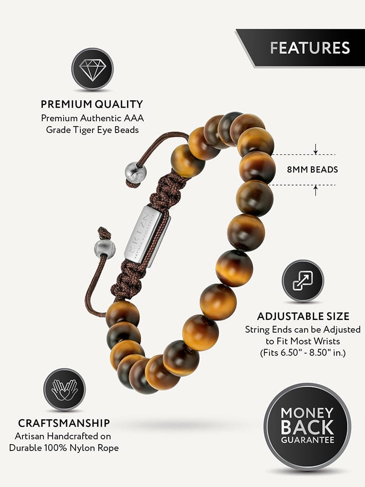 Tigers Eye Beaded Bracelet - Bali