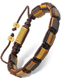 Tigers Eye Beaded Bracelet - Havana