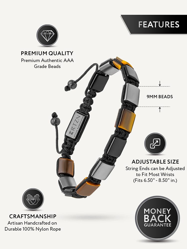 Triple Protection Beaded Bracelet - Havana