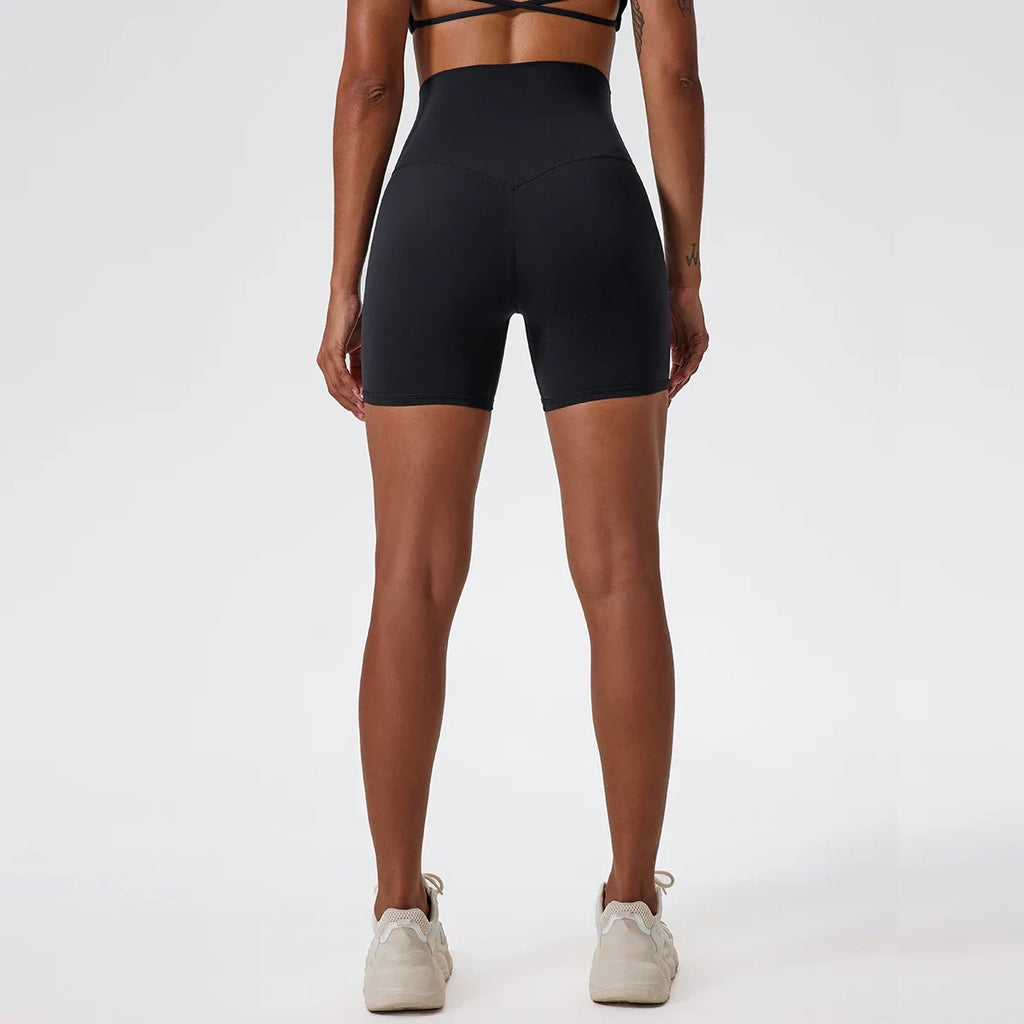 Hearuisavy Summer Soft Yoga Shorts Buttock Lift Gym Leggings Women High Waist Sports Shorts Women Running Workout Shorts Female
