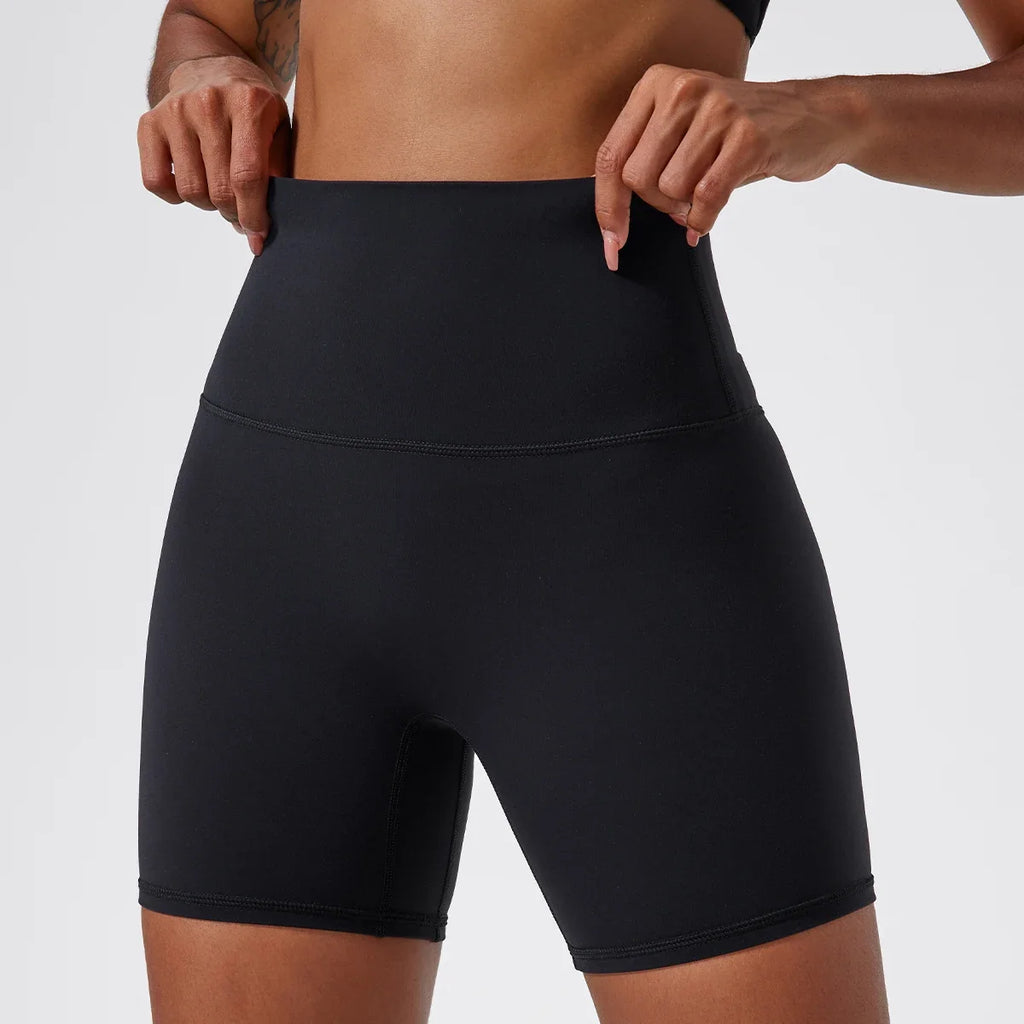 Hearuisavy Summer Soft Yoga Shorts Buttock Lift Gym Leggings Women High Waist Sports Shorts Women Running Workout Shorts Female