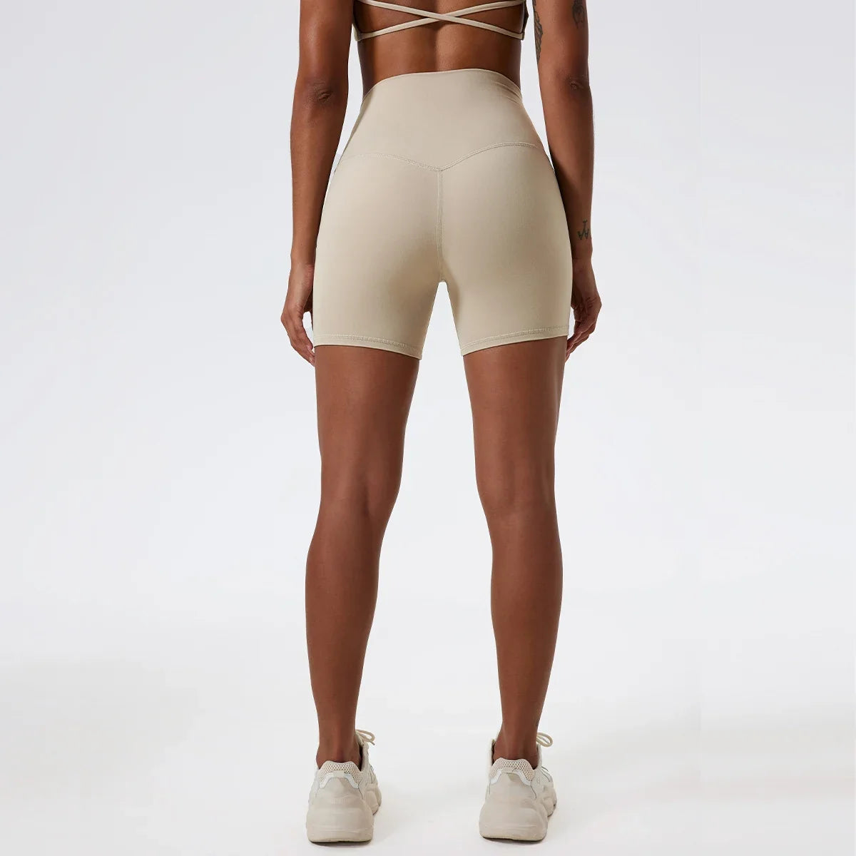 Hearuisavy Summer Soft Yoga Shorts Buttock Lift Gym Leggings Women High Waist Sports Shorts Women Running Workout Shorts Female