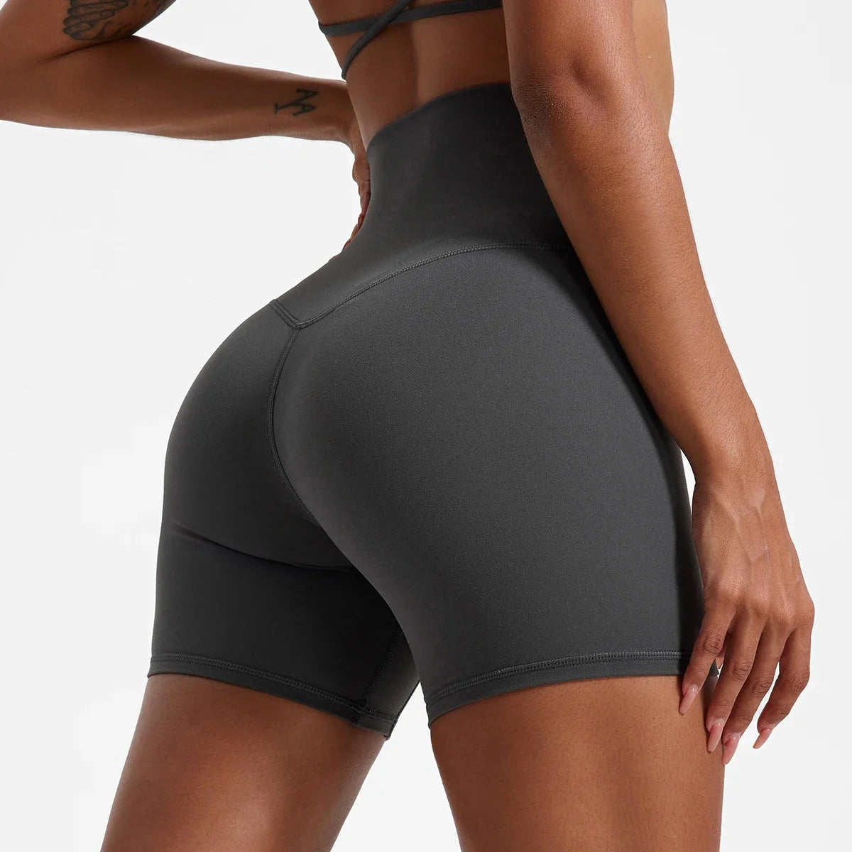 Hearuisavy Summer Soft Yoga Shorts Buttock Lift Gym Leggings Women High Waist Sports Shorts Women Running Workout Shorts Female